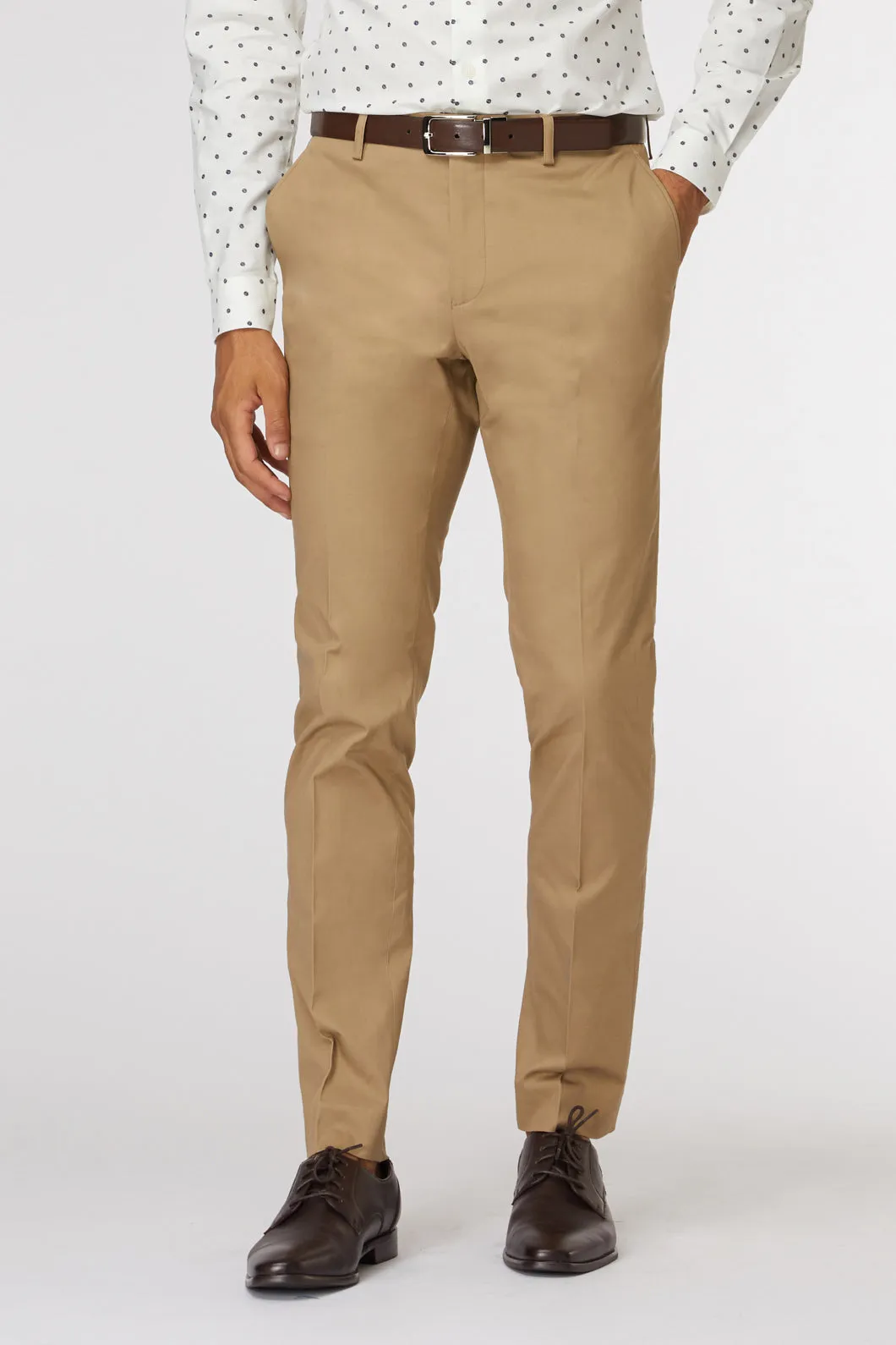 Taupe Semi-Slim Dress Chino