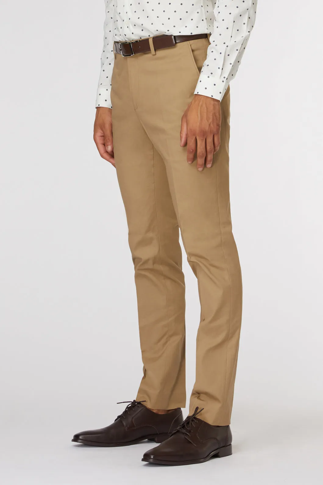 Taupe Semi-Slim Dress Chino