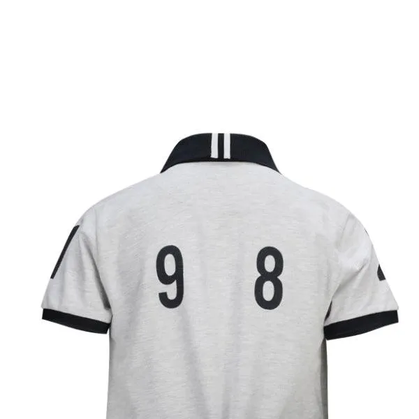 WHITE SHORT SLEEVE BOYS POLO TEE FOR BOYS.