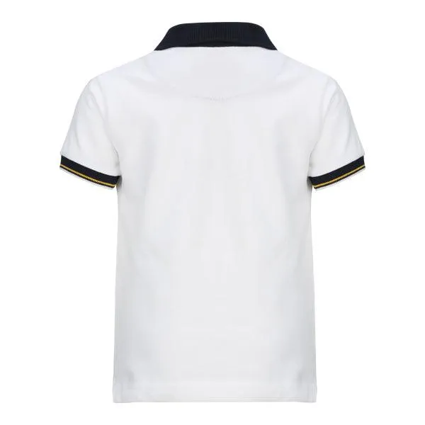 WHITE T-SHIRT BOYS POLO TEE