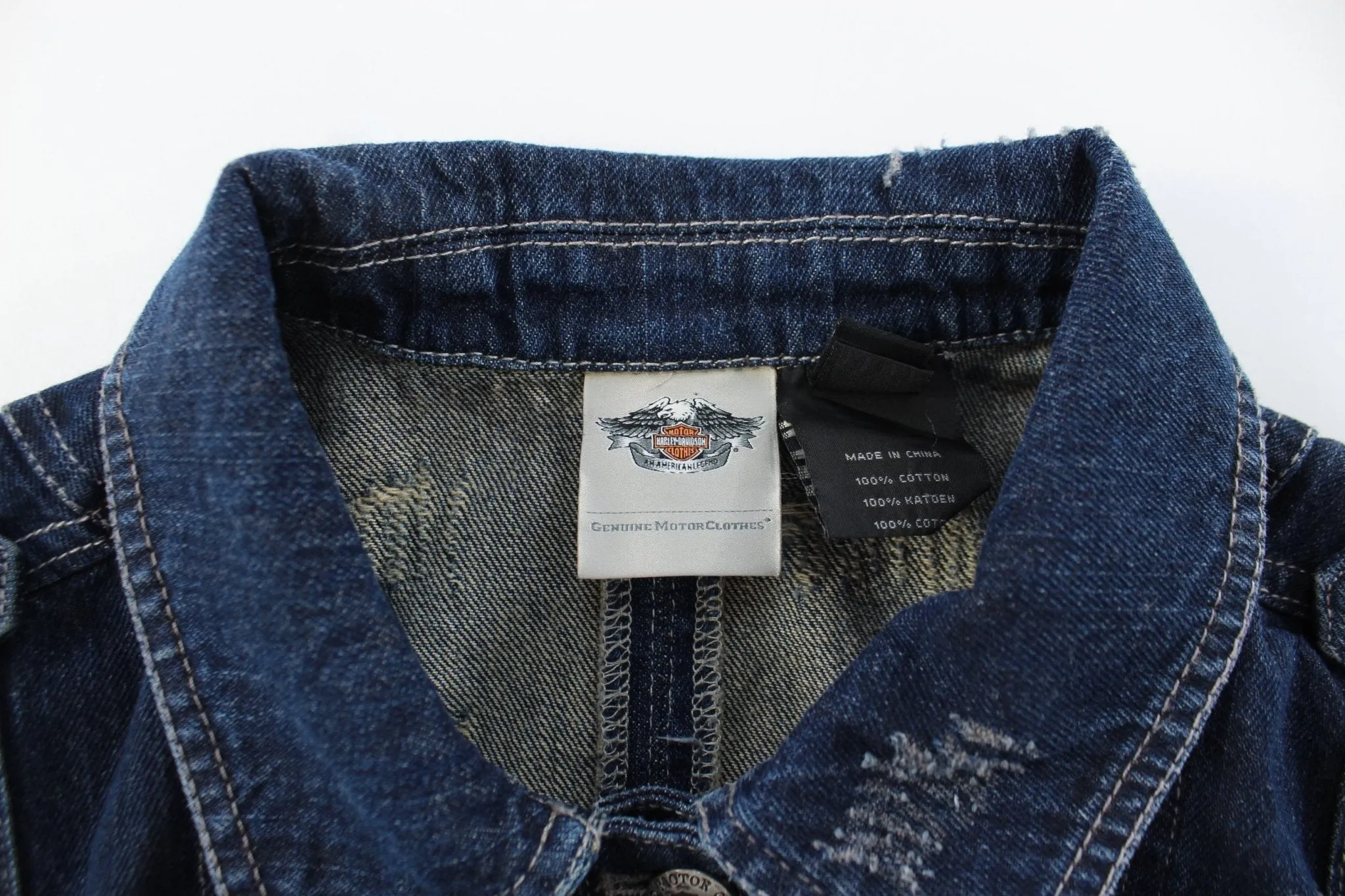 Women's Harley Davidson Motorcycles Denim Vest
