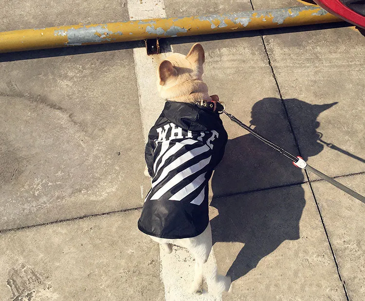 Woof-White Raincoat