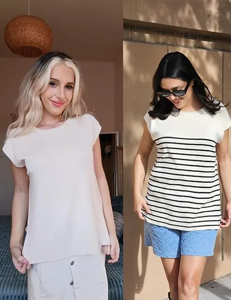 Zeagoo Short Sleeve Sweater Knit Going Out Sweater Tops