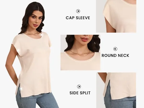 Zeagoo Short Sleeve Sweater Knit Going Out Sweater Tops